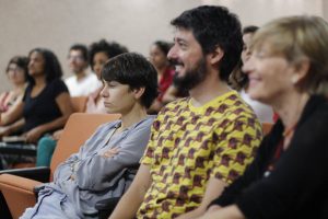 Paula Hildebrandt, Cesar Baio e Giselle Beiguelman, por Joyce S. Vidal - Porto Iracema das Artes